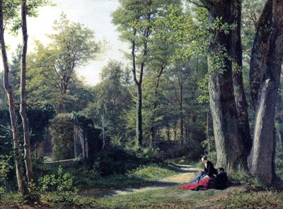 Uitzicht op Bellevue nabij Meudon, 1852 door Edouard Cibot